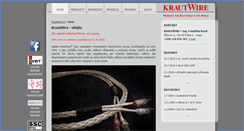 Desktop Screenshot of krautwire.cz