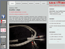 Tablet Screenshot of krautwire.cz